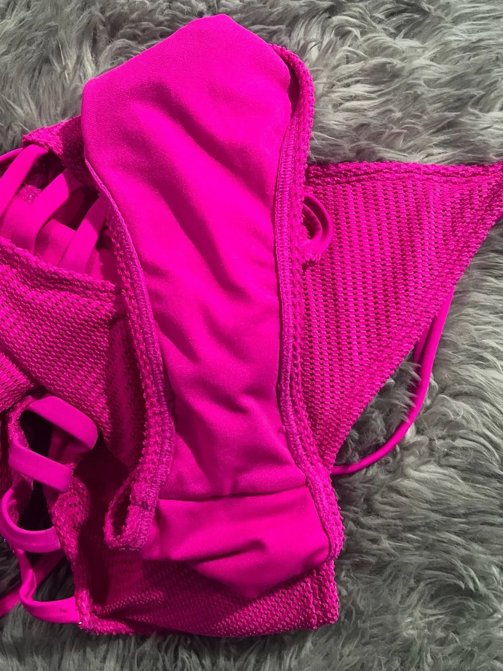 Forever 21 Hot Pink One-Piece Swimsuit